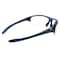 General Electric 09 Series Anti-Fog Impact-Resistant Safety Glasses Clear Lens Black/Blue Frame 1 pk GE109CAF - alternate 7