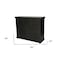 Homeroots 60" Dark Brown Carved Scrollwork Solid Wood Nine Drawer Double Dresser 564526 - alternate 9
