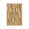 Homeroots 8' X 10' Orange And Beige Striped Washable Indoor Outdoor Area Rug 609045 - alternate 9