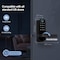 Wrightmaster 5 in 1 Corded Aluminum Smart Lock Deadbolt, Keyless Entry Door Lock with Fingerprint Digital, APP C ZR-07T-BK - alternate 9