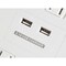 Monoprice Outlet Strip, Surge, USB, 5-15R, 5-15P, 6 ft., White 9202 - alternate 8