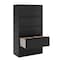 Hirsh 36 in W 5 Drawer Lateral File Cabinet, Black, A4/Legal/Letter 17639 - alternate 8