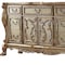 Homeroots 66in Gold Solid Wood Carved Scrollwork Seven Drawer Sideboard with Two Doors 347057 - alternate 5