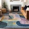 Homeroots 3' X 5' Green Purple And Pink Abstract Washable Indoor Outdoor Area Rug 604438 - alternate 4