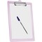 Acrimet 3 Pack Clipboard Letter Size Low Profile Clip & Side Rulers, Durable Plastic, Clear Pink, 3PK 134.8 - alternate 8