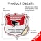 Signmission Bilingual 24 Hour Surveillance Shield Si, 12 inch X 12 inch, Vinyl Decal, 2PK SHI-D-2PACK-12-363 - alternate 6