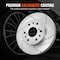 Vevor Drilled Slotted Front Rear Brake Rotors Pads Kit for Chevy Silverado GMC 55097/55133 - alternate 6
