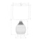 Monarch Specialties Lighting, 17"h, Table Lamp, Grey Resin, Ivory / Cream Shade, Contemporary, Modern I 9847 - alternate 3