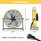 Edendirect 20 in. 4 Fan Speeds Floor Fan in Yellow with Adjustable Tilt ZRFQT-50A-YW - alternate 4