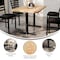 Flash Furniture Bennett 30 in x 48 in Solid Wood Indoor Tabletop in Natural with Dual 5 in x 22 in Dining GSF-REC3048-NAT-T0522-GG - alternate 9