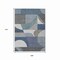 Homeroots 9' X 12' Gray Blue And Ivory Geometric Washable Indoor Outdoor Area Rug 616728 - alternate 9