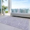 Homeroots 5' X 8' Lavender And Ivory Geometric Washable Indoor Outdoor Area Rug 612882 - alternate 8