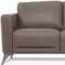 Homeroots 83" Taupe Leather Sofa With Black Legs 491285 - alternate 5