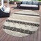 World Rug Gallery Contemporary Boho Indoor/Outdoor Area Rug 5 ft x 7 ft Oval Gray 5559GRAY5OV - alternate 1