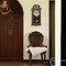 Clockswise 20in Plastic Wood-Grain Finish Wall Clock with Battery-Operated Swinging Pendulum, Charcoal QI004819-20.CH - alternate 7