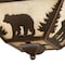 Vaxcel Bozeman 14-in W Bronze Rustic Bear Flush Mount Ceiling Light Fixture CC55714BBZ - alternate 8