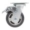 Vestil Rubber Swivel With Total Brake Caster 5 In. Diameter x 2 In. Width 661 lb Dark Black/Gold CST-VE-5X2MRA-SWTB - alternate 8