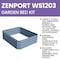 Zenport Raised Garden Bed Kit, Gray, 47.3 inx35.4 inx11.8 in WS1203 - alternate 4