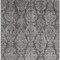 Homeroots 8' X 10' Gray And Pewter Damask Washable Indoor Outdoor Area Rug 616529 - alternate 9
