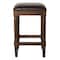 Homeroots 27" Brown And Dark Brown Solid Wood Backless Counter Height Bar Chair 534323 - alternate 8