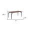 Homeroots 71" Brown and Black Wood and Steel Dining Table 564986 - alternate 8