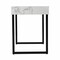 Homeroots 45" White and Black Writing Desk 402055 - alternate 7