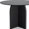 Homeroots 42" Black Solid Wood Pedestal Base Round Top Dining Table 712164 - alternate 6