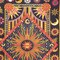 Homeroots 80" X 56" Black Red And Yellow Cotton Star and Sunburst Hanging Tapestry 397196 - alternate 4