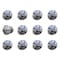 Homeroots 1.5" X 1.5" X 1.5" White Blue And Silver Knobs, 12PK 321684 - alternate 4