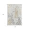 Homeroots 9' X 12' Midnight Ivory And Beige Abstract Washable Indoor Outdoor Area Rug 643617 - alternate 7