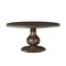 Homeroots 60" Brown Solid Wood Pedestal Base Round Top Dining Table 565240 - alternate 9