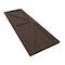 Ekena Millwork True Fit PVC Two Equal Panel Farmhouse Fixed Mount Shutters w/ Z-Bar, Raisin Brown , 18W x 42H, PR TFP102FH18X042TB - alternate 8