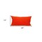 Homeroots 14" X 26" Orange Cotton Lumbar Throw Pillow with Texture 529259 - alternate 5