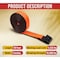 Mytee Products 2 inx30 ft High Abrasion Orange Heavy Duty Tie Down w/ Flat Hook WLL 6670 lbs, 4PK WS230Ax4 - alternate 6
