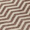 Homeroots 8' Brown And Beige Round Chevron Washable Indoor Outdoor Area Rug 595303 - alternate 8