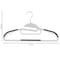 Elama Home 50 Piece Non Slip Hanger with U-slide in White and Black ELH-002WTBK - alternate 8