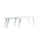 Homeroots 47" White Clear and Silver Wood And Glass And Metal Coffee Table 490767 - alternate 8