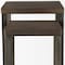 Homeroots Set of Two Brown Solid Wood and Metal Square Cross Legs Nested Tables, 2PK 393190 - alternate 10