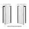 Vdomdoors Steel Door Deux 1717 Gray Graphite Stainless Inserts Single Modern Painted 36x80 DEUX1717EXD-GRE-W36xH80-RH-O - alternate 8