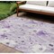 Homeroots 10' X 14' Lavender And Lilac Floral Washable Indoor Outdoor Area Rug 611155 - alternate 1
