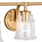 Vaxcel Toledo 3 Light Brass Industrial Jar Bathroom Vanity Fixture W0264 - alternate 7