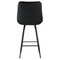 Elama 2 Piece Diamond Stitched Faux Leather Bar Chair in Black with Metal Legs ELM-799-19C-BLK - alternate 10