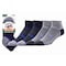Railroad Sock Mens Outdoor Quarter Socks, Wool/Nylon/Spandex, Grey/Blue, 6-12 M, 2 PK OD211QUBL - alternate 1