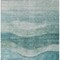 Homeroots 3' X 5' Teal Blue And Aqua Abstract Washable Indoor Outdoor Area Rug 604989 - alternate 9