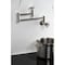 Kingston Brass Wall Mount Pot Filler Faucet with Knurled Handle, Polished Nickel KS8106RKX - alternate 6