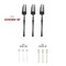 Smarty Had A Party Solid Black Moderno Disposable Plastic Dessert Forks, 240PK 9340BK-SF-CASE - alternate 7