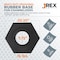 Jrex Safety 16 lb Hexagonal Rubber Base for Channelizer Cones, 6PK BASE-JR-H-16-6 - alternate 5
