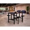 Regency Endure Standing Height Table & Chair Set with 4 Pull-Out Stools, Walnut Top, Walnut Wood Seats 9004-WLT-WLT - alternate 10