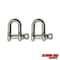 Extreme Max Extreme Max 3006.8273.2 BoatTector Stainless Steel Chain Shackle - 1/2", 2-Pack 3006.8273.2 - alternate 1