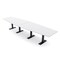 Skutchi Designs 14 Person Conference Table With Power Unit | 14' Boat Table | Harmony Series HAR-BOT-48X168-T.BK-W960-NA - alternate 1